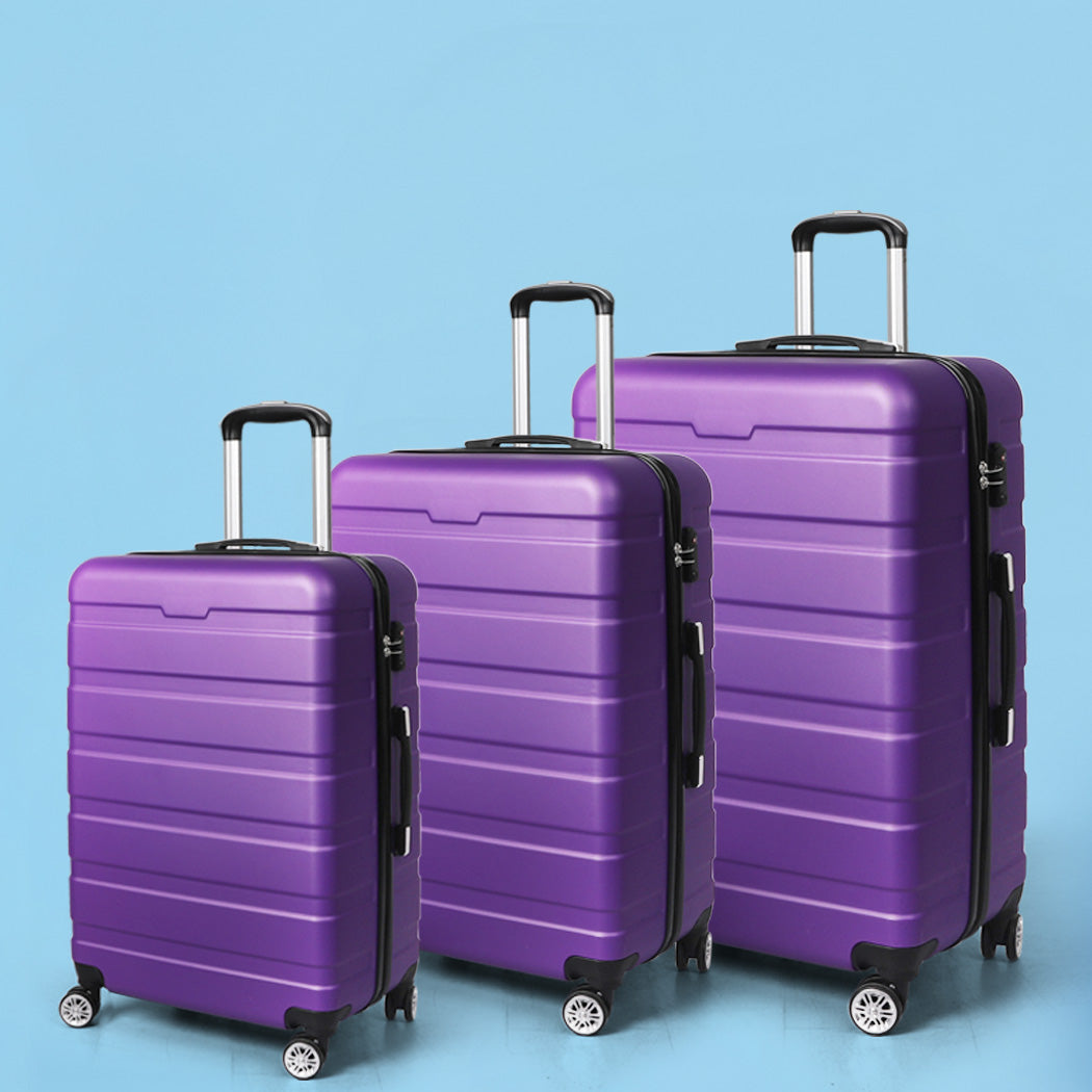 Slimbridge 3Pc Luggage Sets Suitcase Black