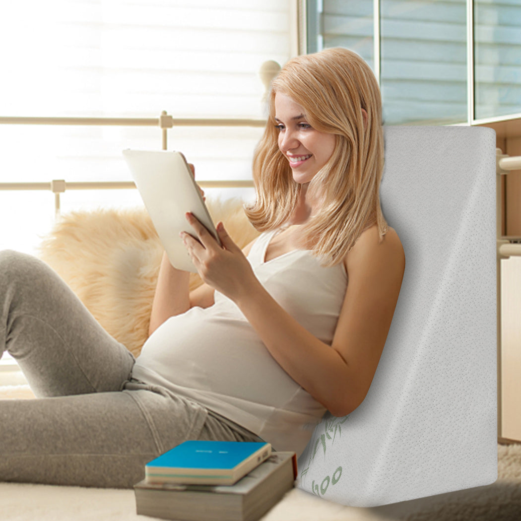 Dreamz Wedge Pillow Memory Foam White 25