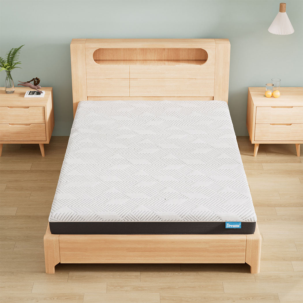 Dreamz Single Mattress Gel Memory Foam Cooling Breathable Medium Firm 15Cm