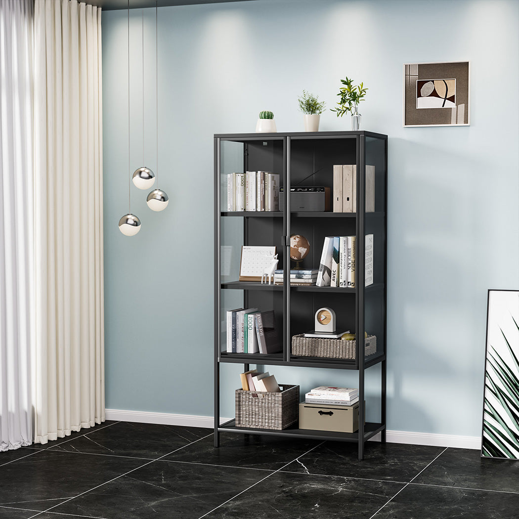 Stacked Glass Display Cabinet Collections Storage