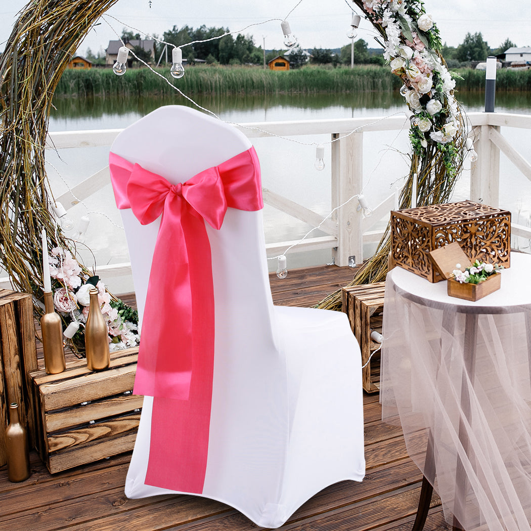 20X Satin Table Runners Chair Sashes Mauve