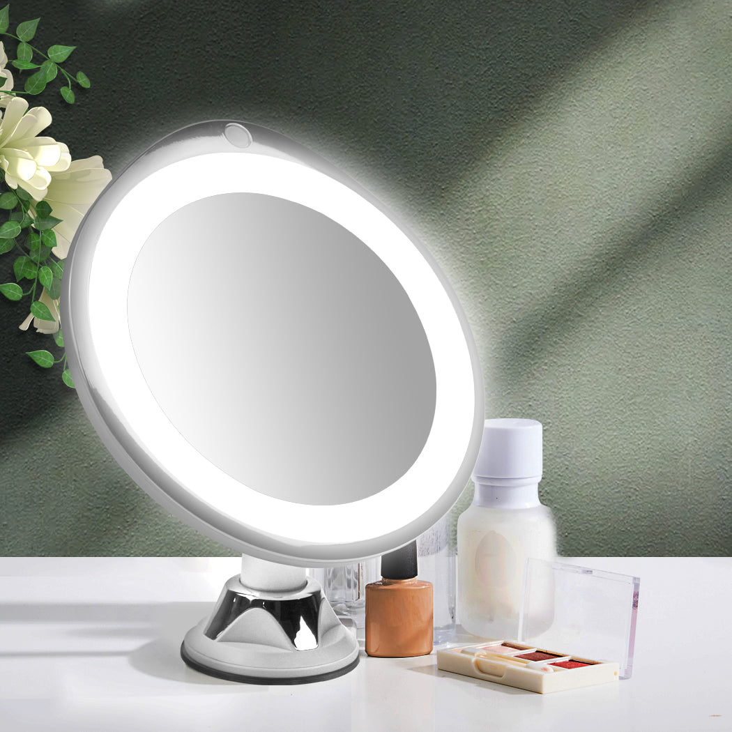 10X Magnifying Makeup Led Mirror 360 Degree White
