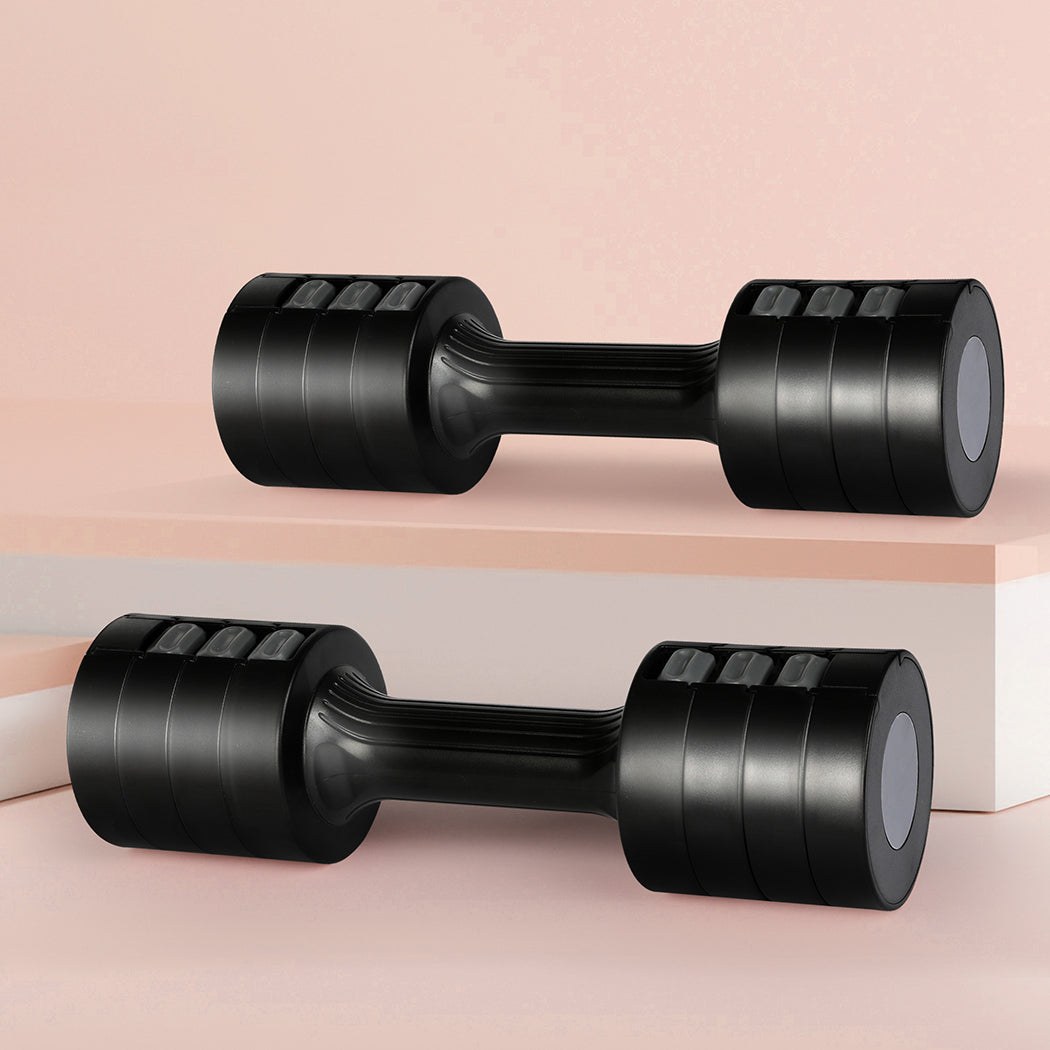 Centra A Pair Of 1Kg To 5Kg Dumbbells Black