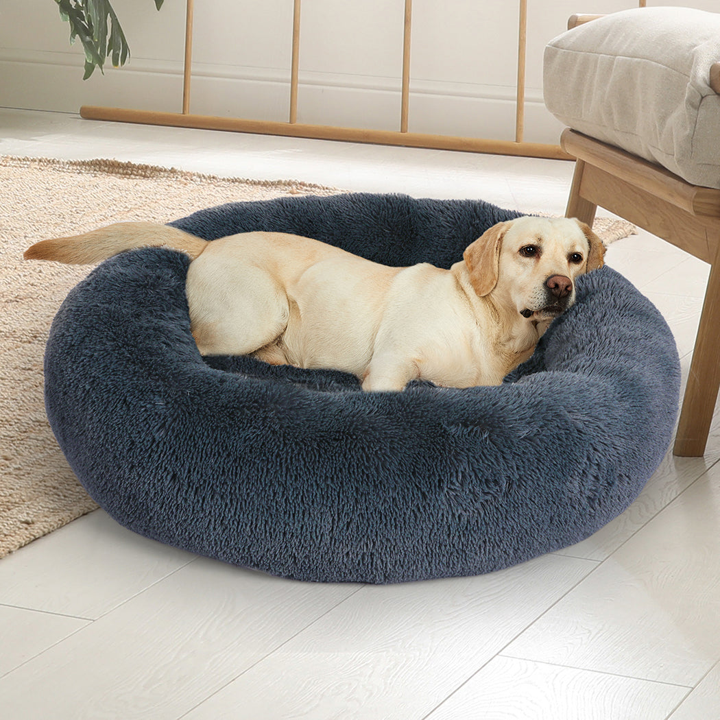 Pawz Extra Large Dark Grey Calming Pet Bed For Dogs