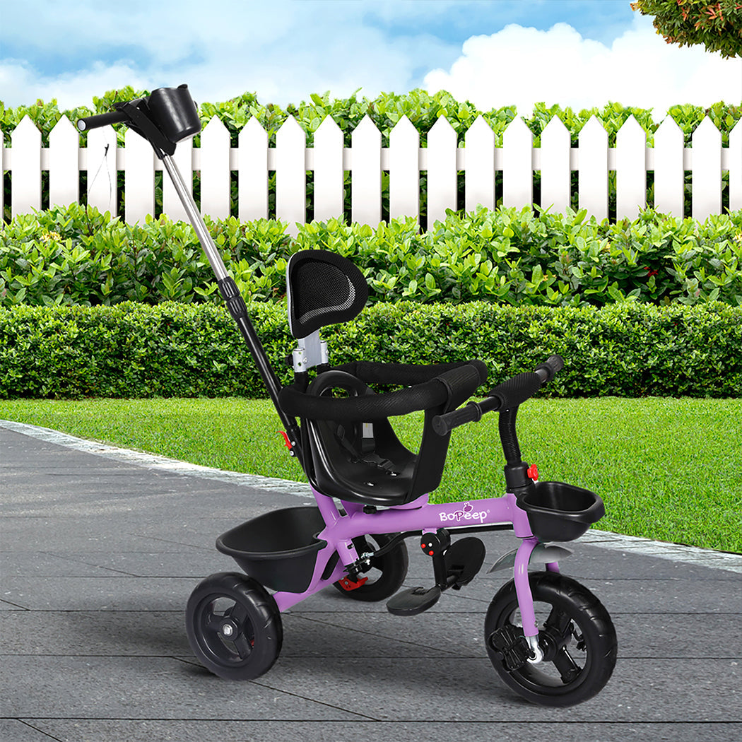Bopeep Kids Tricycle Ride On Trike Toddler Purple