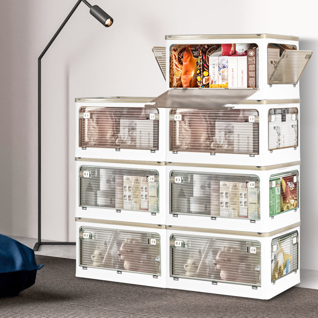 Stackable Storage Containers Lid Clothes Small