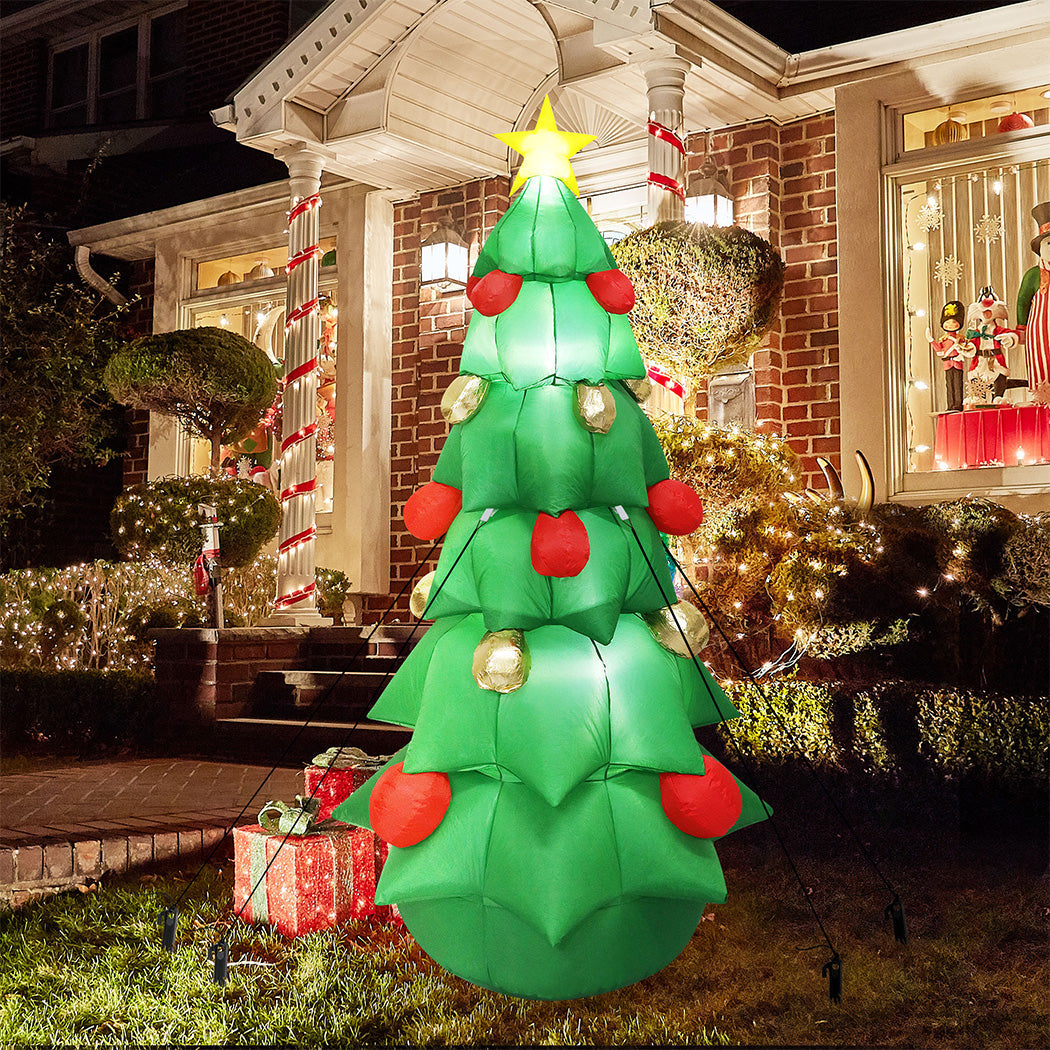Santaco 2.5M Inflatable Christmas With Led Lights