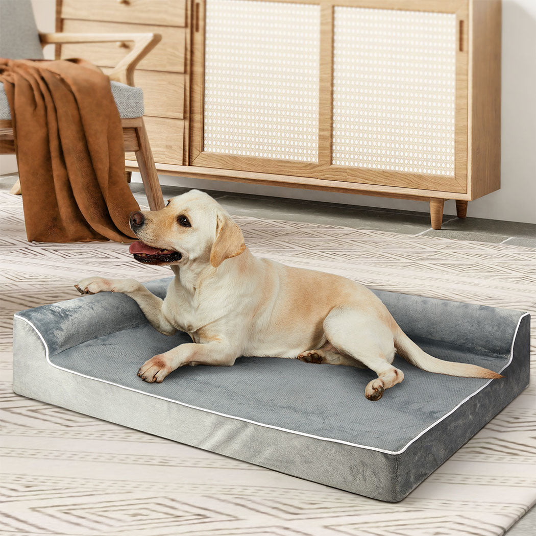 Pawz Orthopedic Dog Bed Xl Grey Premium Comfort And Support For Medium To Large Dogs