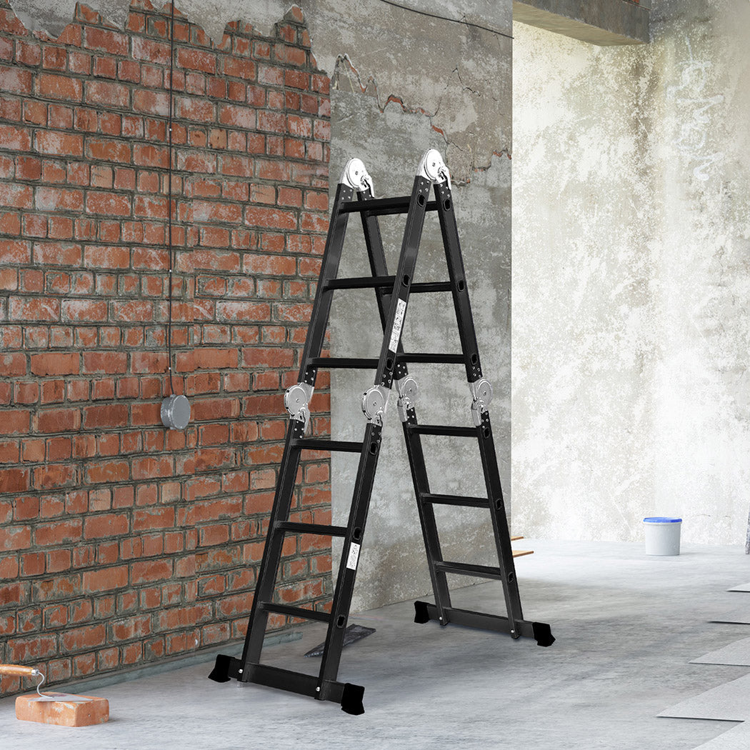 Traderight Multi Purpose Ladder Aluminium 3.6Meter