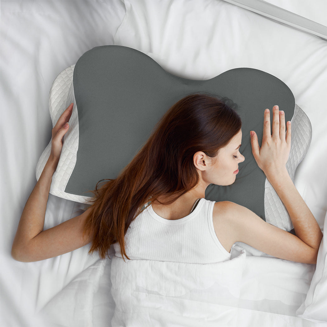 Dreamz Cervical Neck Pillow Ergonomic Memory Foam