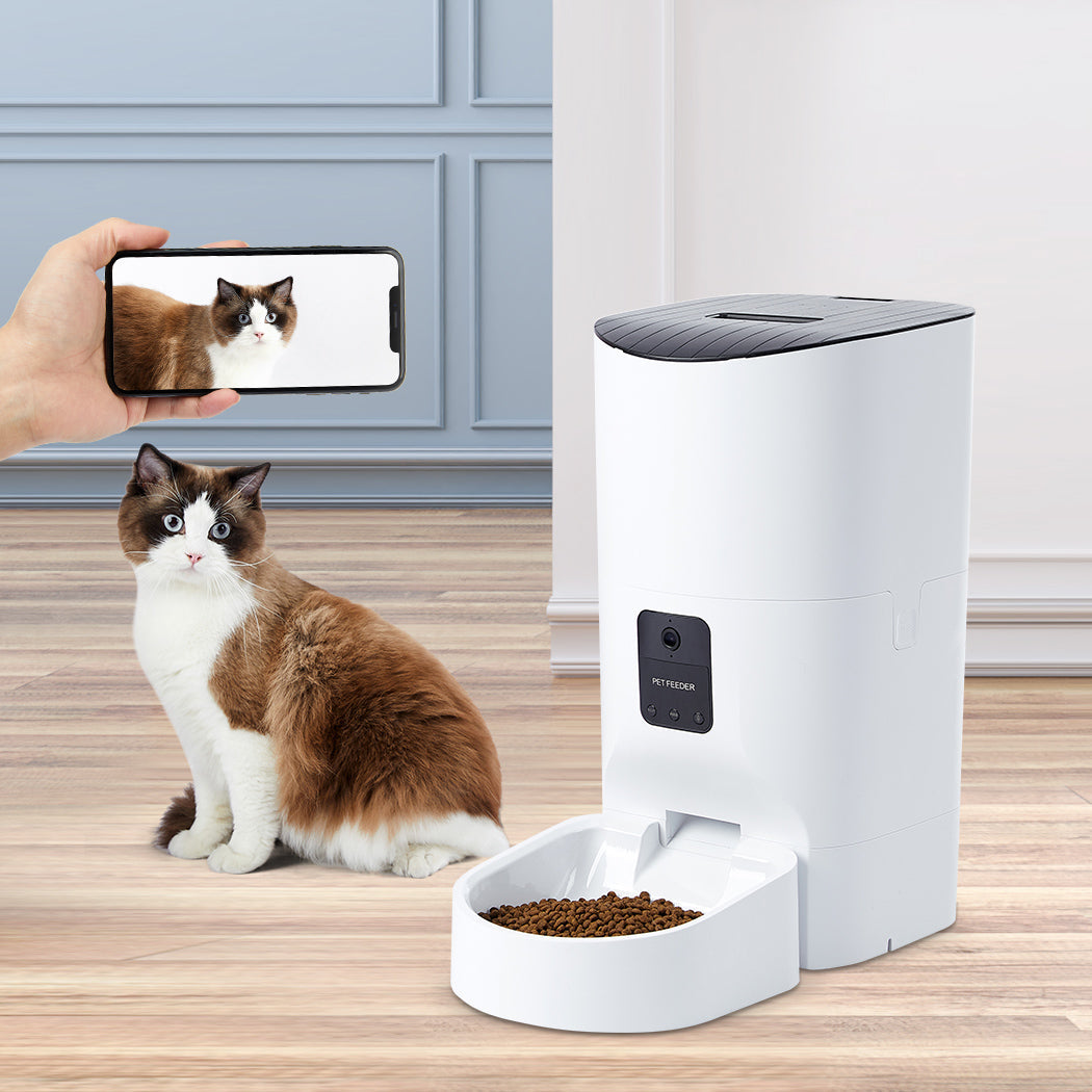 Pawz 9L Auto Pet Feeder Automatic Camera Remote Feeding And Monitoring For Pets
