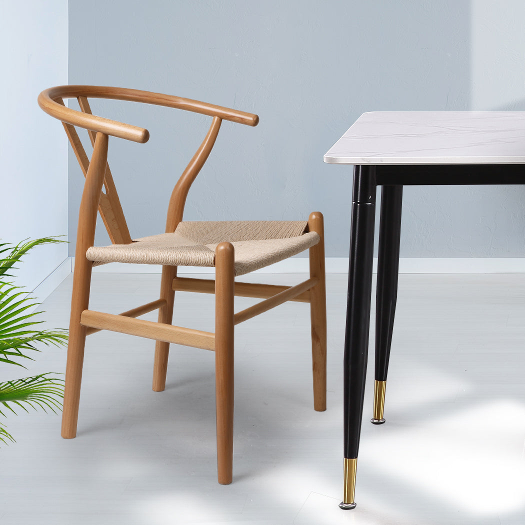 Sleek Dining Chairs Set Of 2 Clear Finish Modern Stylish Seating For