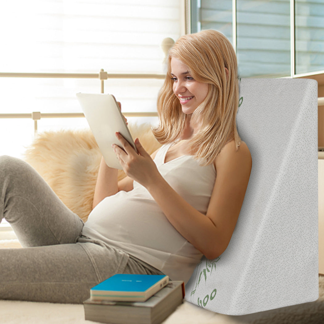 Dreamz Wedge Pillow Memory Foam White 30