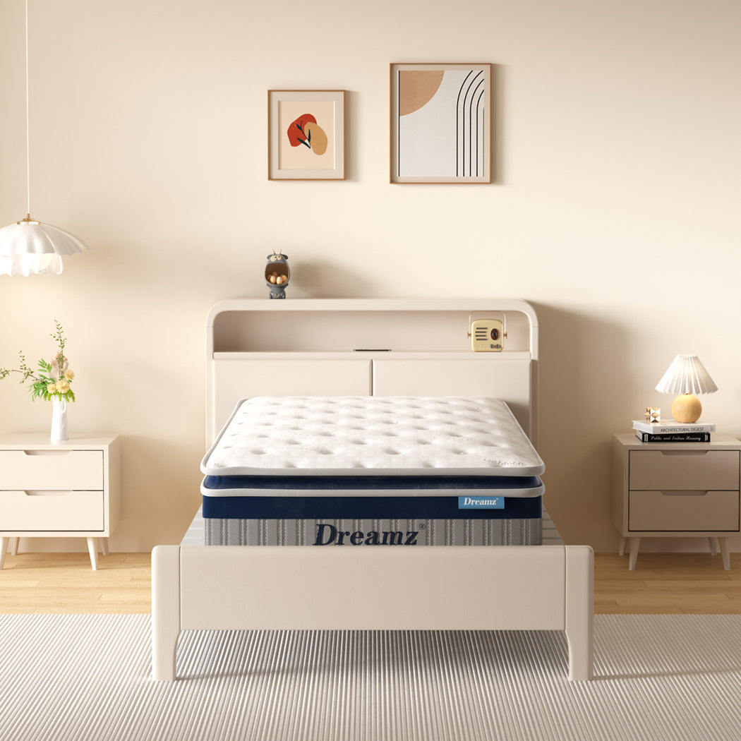 Dreamz Spring Mattress Pillow Top All Sizes 32Cm