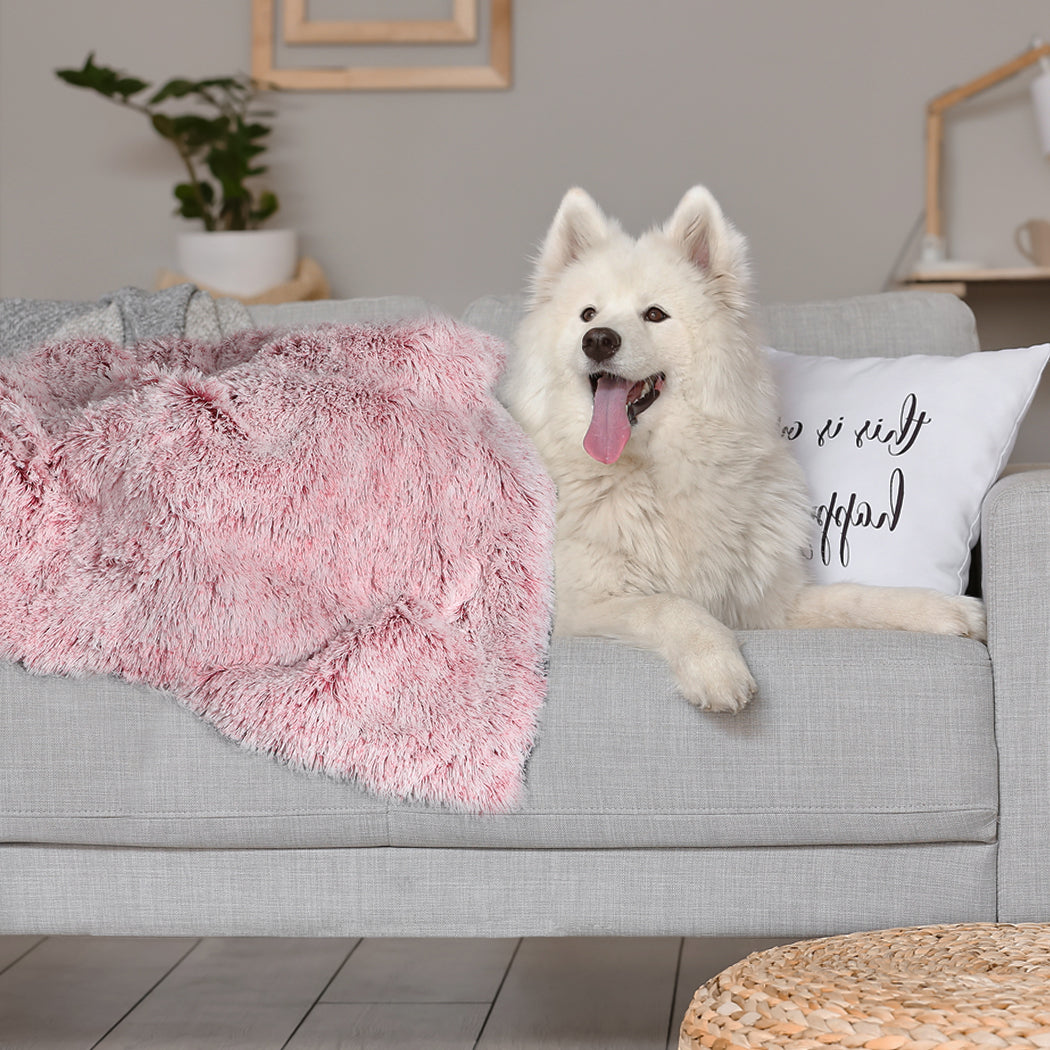 Pawz Dog Blanket Pet Cat Mat Puppy Warm Pink