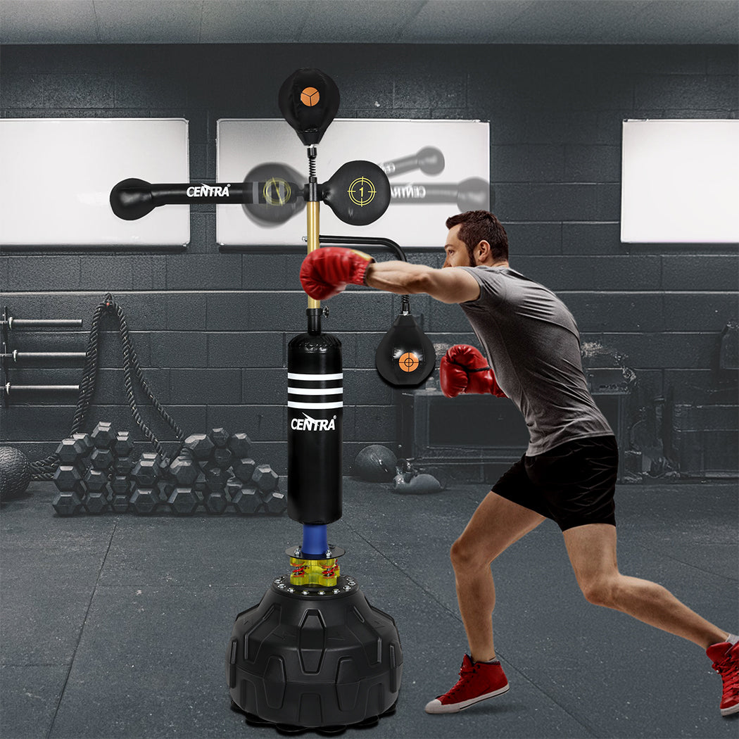 Boxing Speed Ball Free Standing Punching Bag Reflect Reaction Training