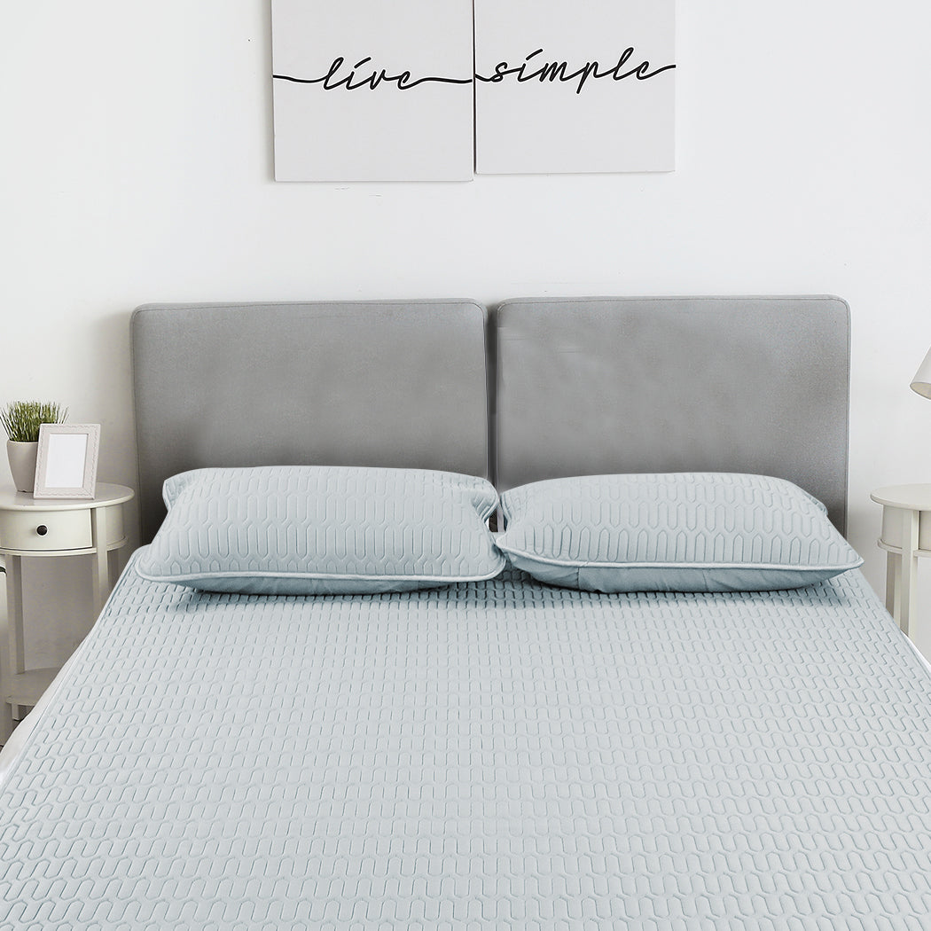 Dreamz Latex Cooling Bed Sheet Set Fitted 3Pcs King