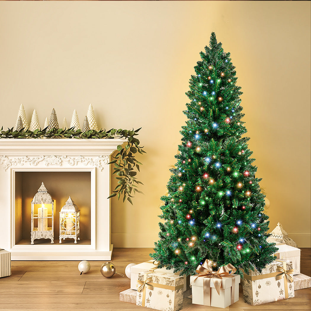 Santaco Prelit Slim Pencil Christmas Tree 1.8M