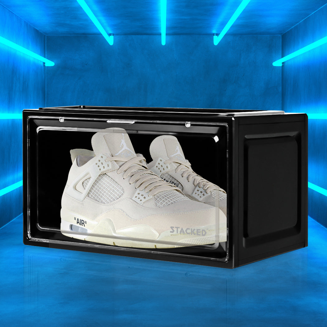 Stacked Shoe Box Acrylic Sneaker Display 1Pc Black