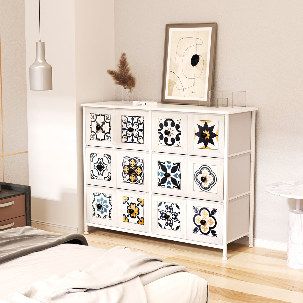 6 Drawer Chest Of Drawers Storage Cabinet Organizer For Bedroom Living Room