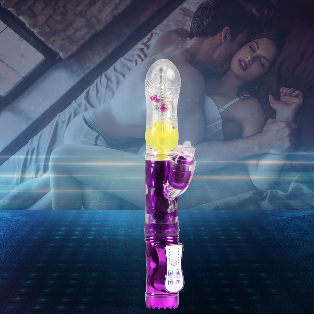Urway Rabbit Vibrator Masturbator Thrusting Purple