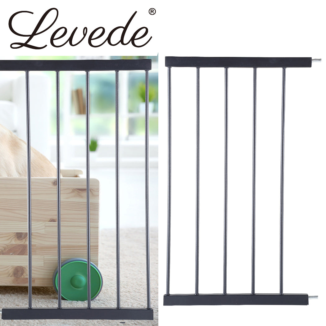 Baby Safety Gate Pet Barrier Black 45Cm Extension For Home