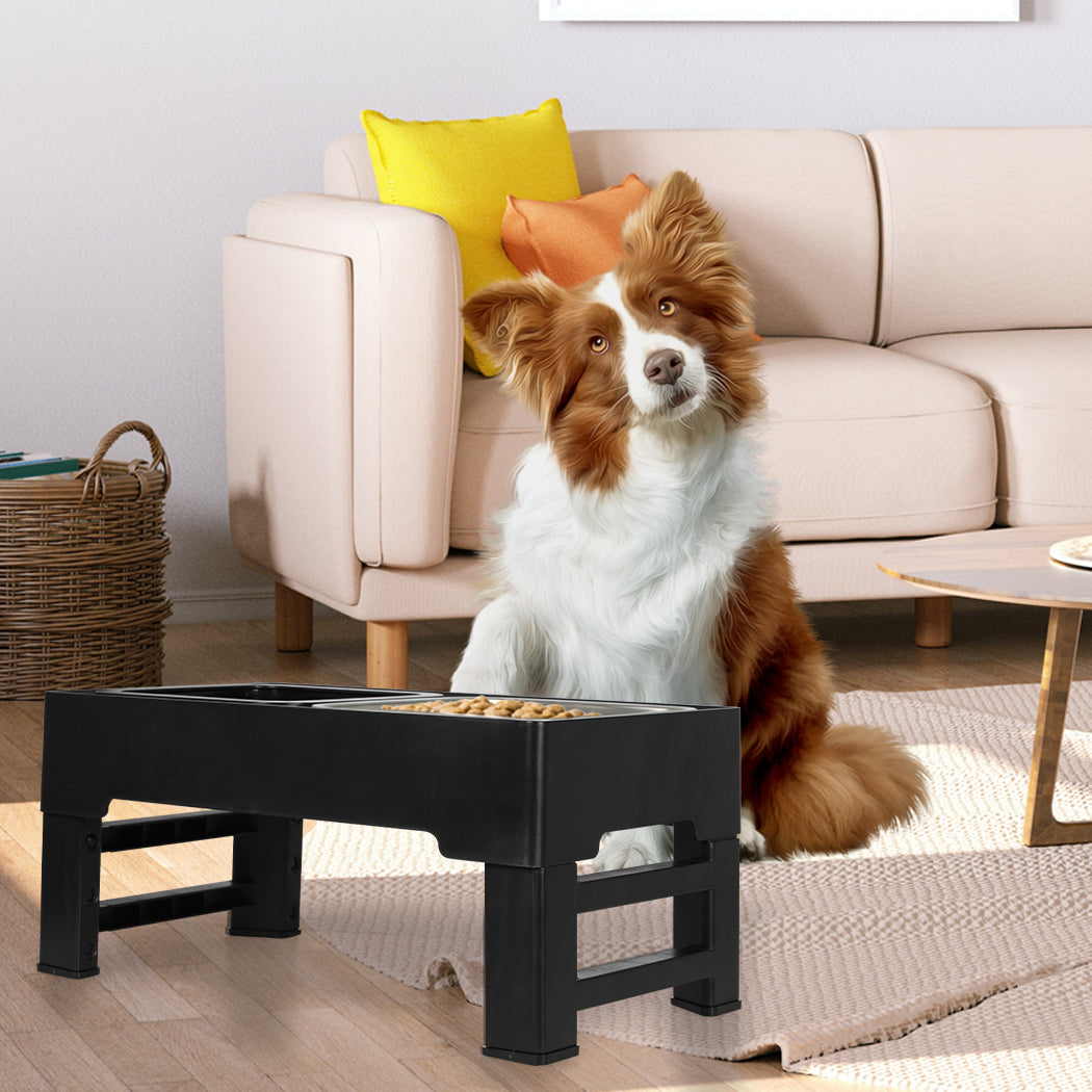 Pawz Elevated Pet Feeder 4 Height Adjustable