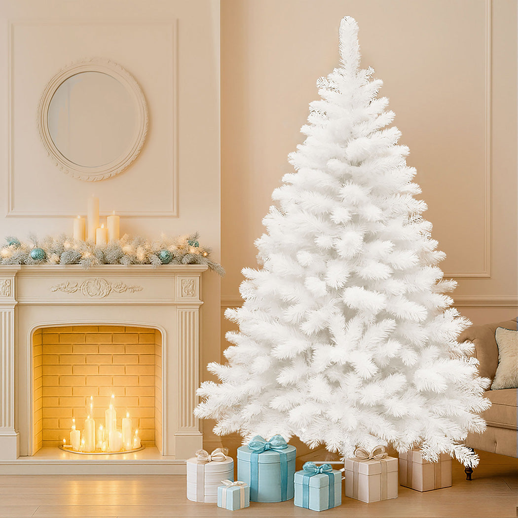 Santaco 2.1M 900 Tips White Christmas Tree