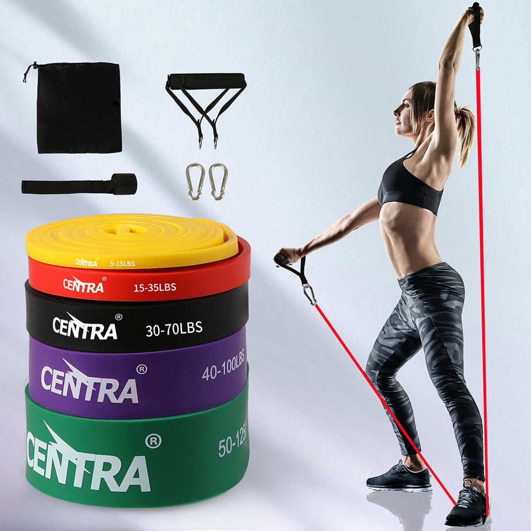 Centra Set Of 5 Heavy Duty Resistance Bands