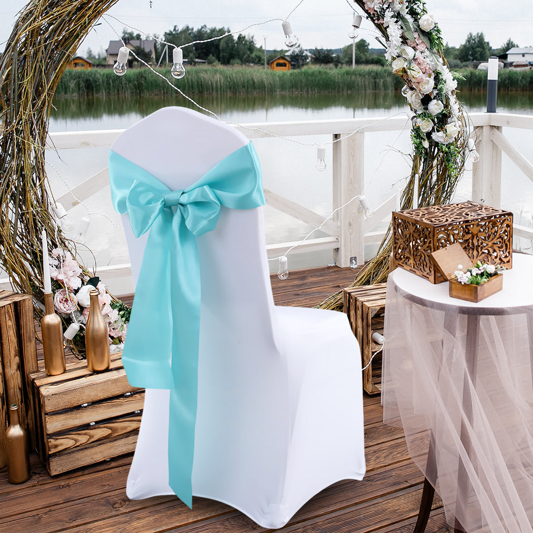 20X Satin Chair Sashes Covers Wedding Navy