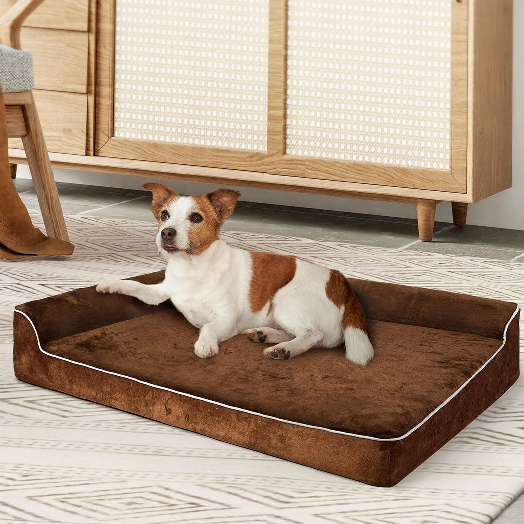Pawz Orthopedic Dog Bed M Coffee Cozy Support For Medium Sized Dogs