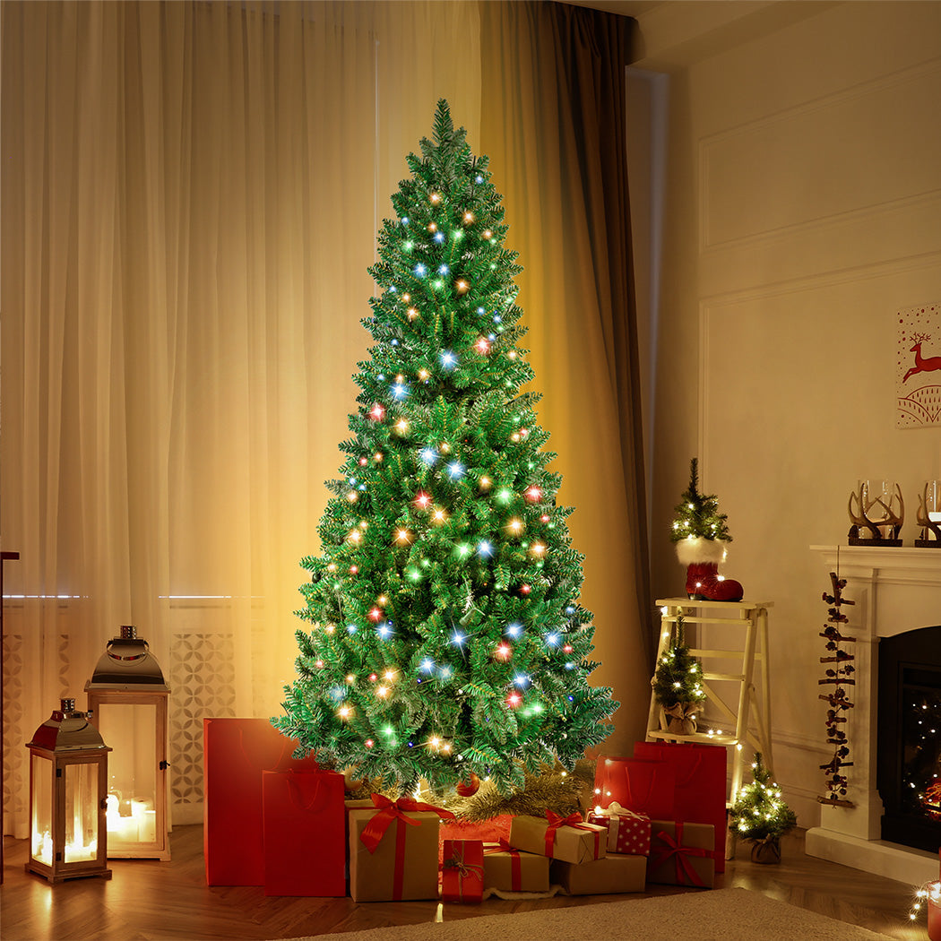 Santaco Prelit Slim Pencil Christmas Tree 2.4M