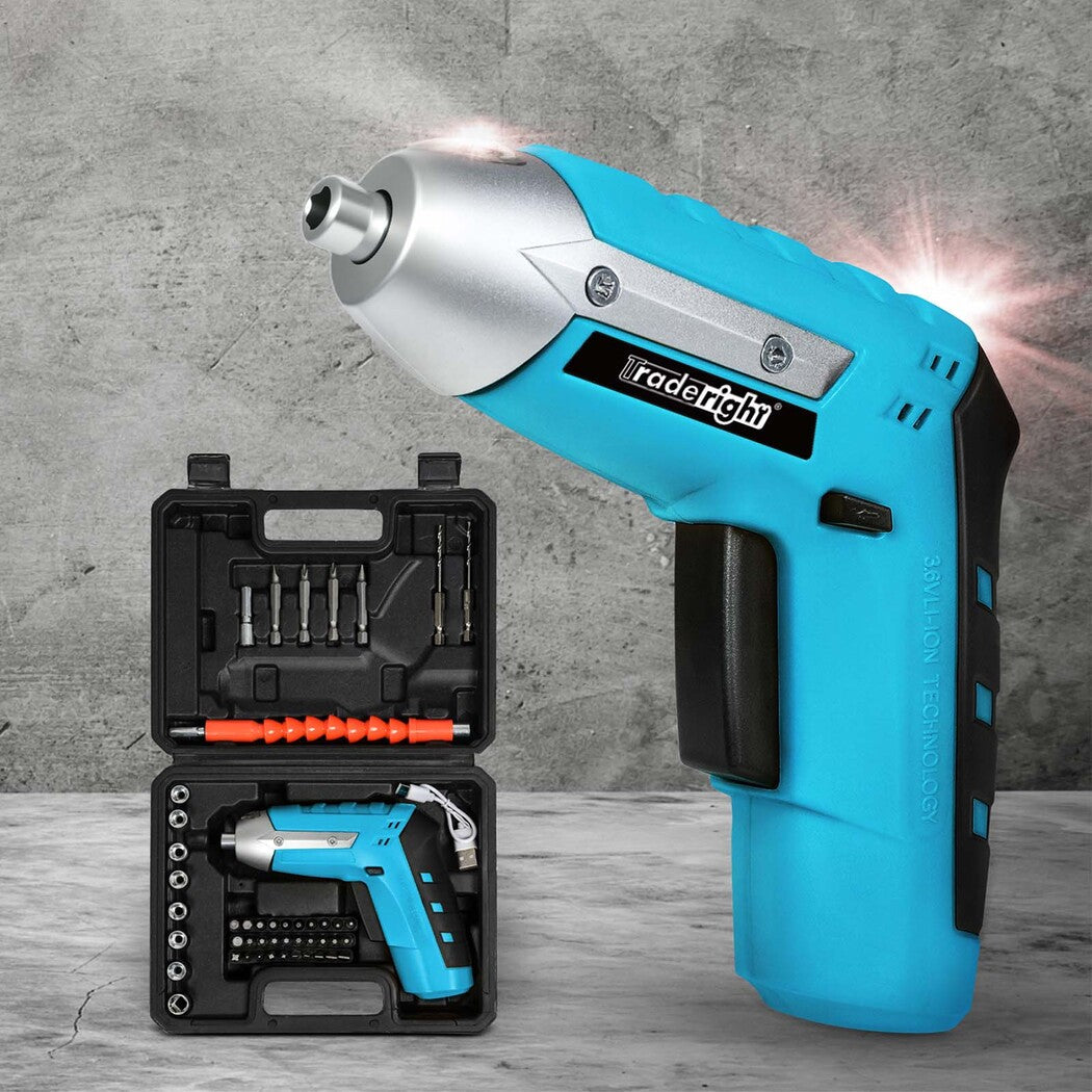 Traderight 4V Cordless Screwdriver 1300Mah 210Rpm Speed