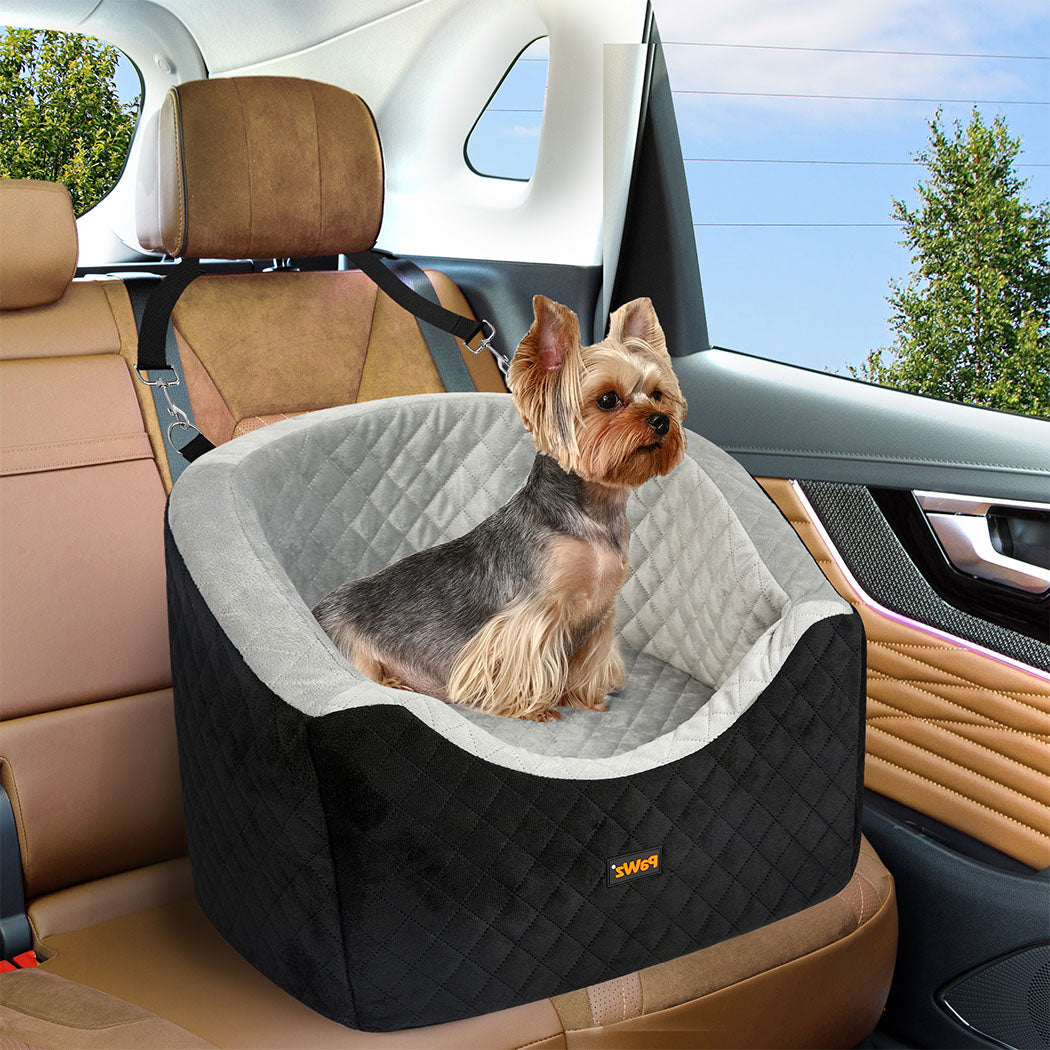 Pawz Dog Car Booster Seat Belt Pet Safe Protector Travel Bed