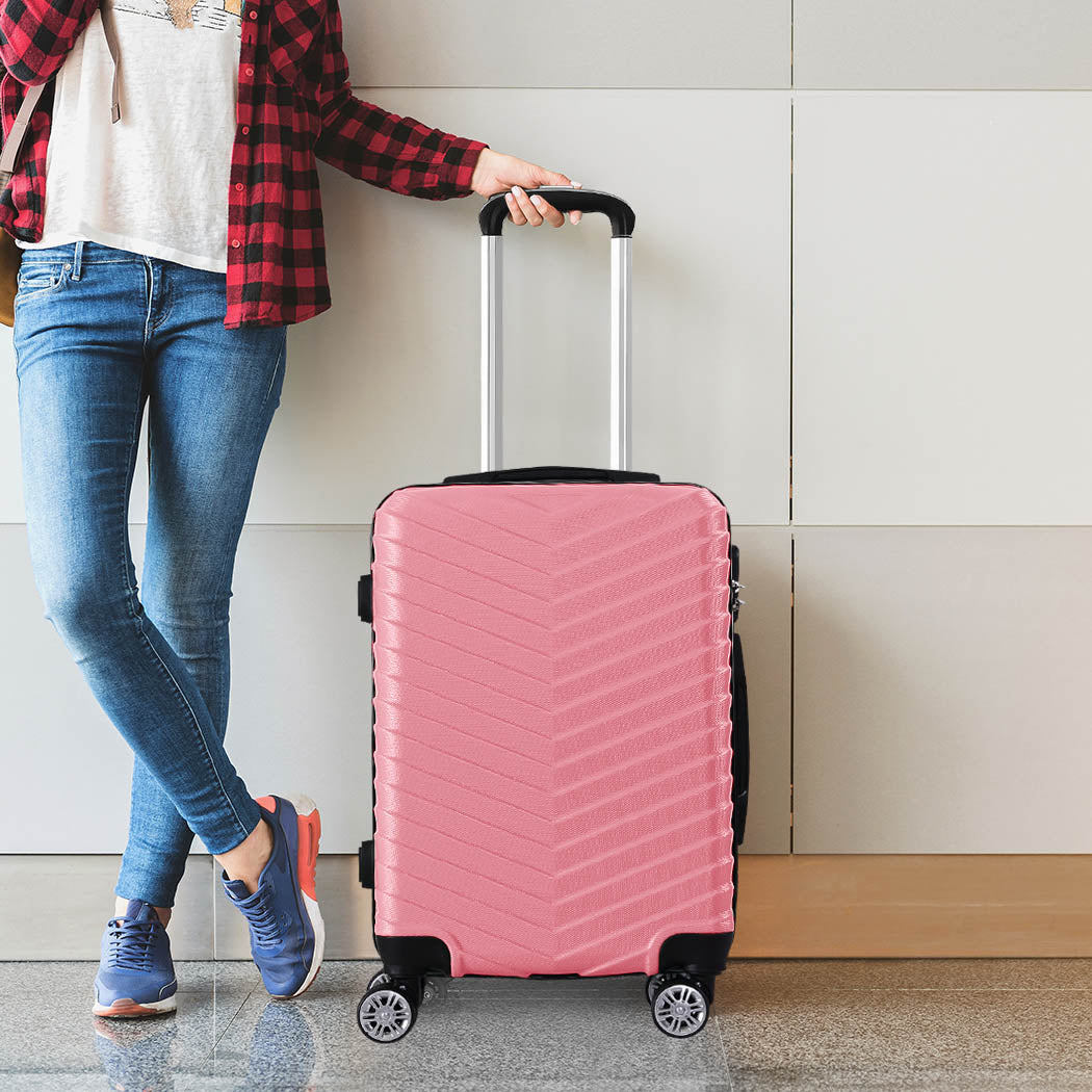 Slimbridge 20" Carry On Travel Luggage Rose Inch
