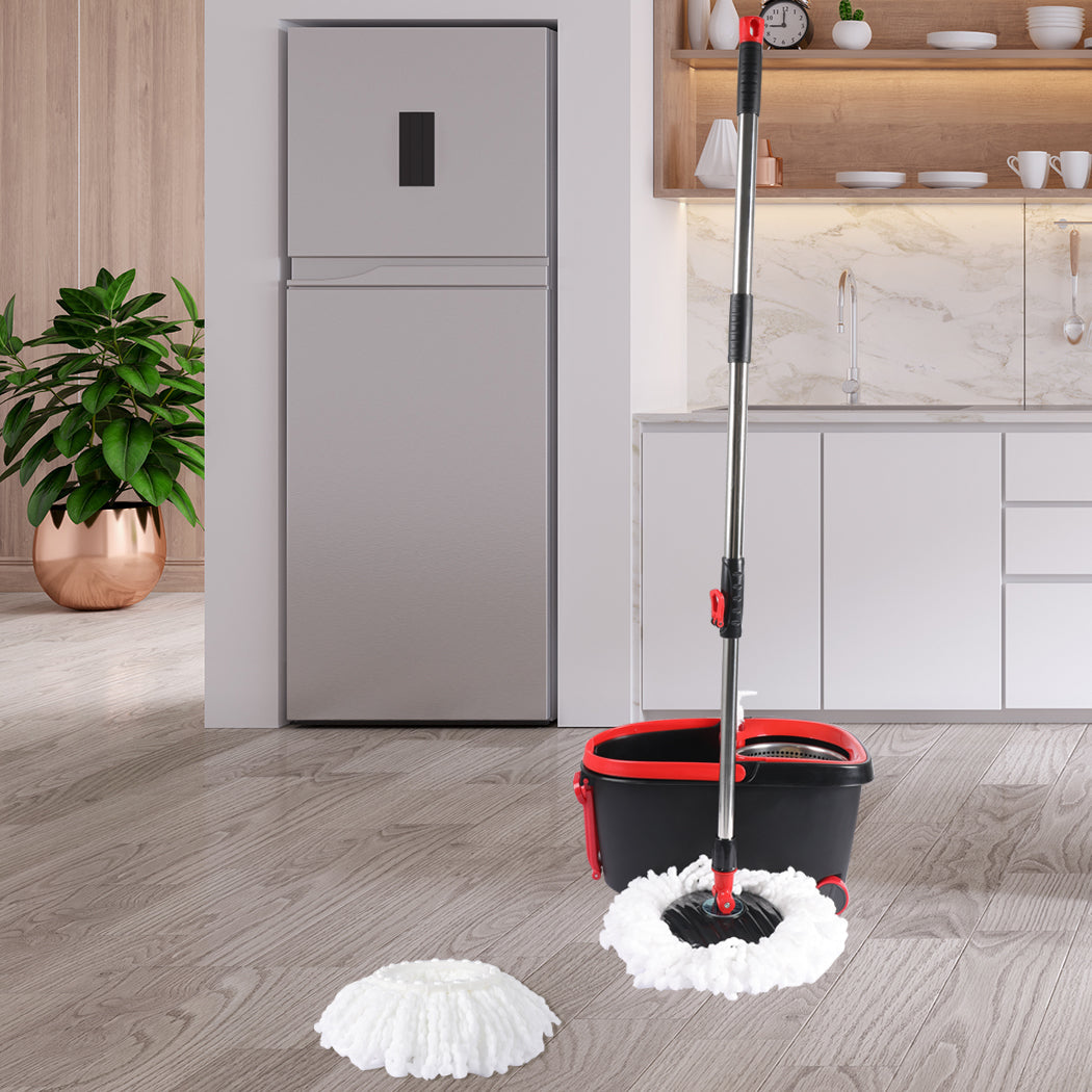 Cleanflo Spin Mop Bucket Set 360 Degree Black