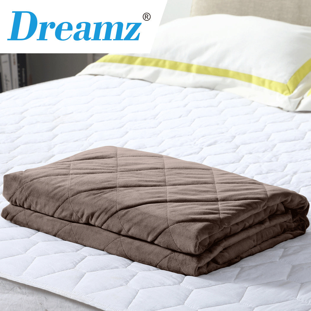 Dreamz Soft 9Kg Anti Anxiety Mink Blanket For Adults Double Size Relaxation And Comfort