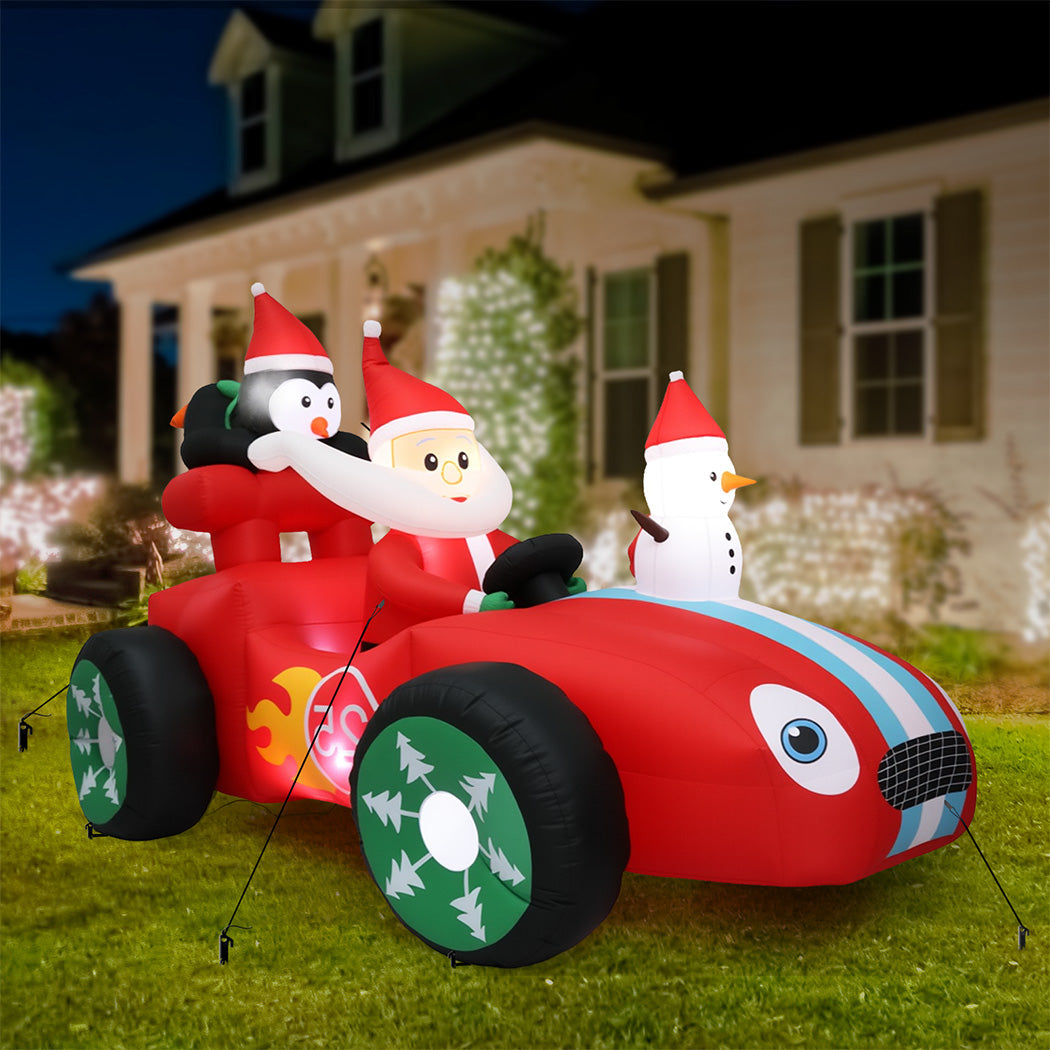 Santaco Christmas Inflatable 2.4M Racing Sleigh