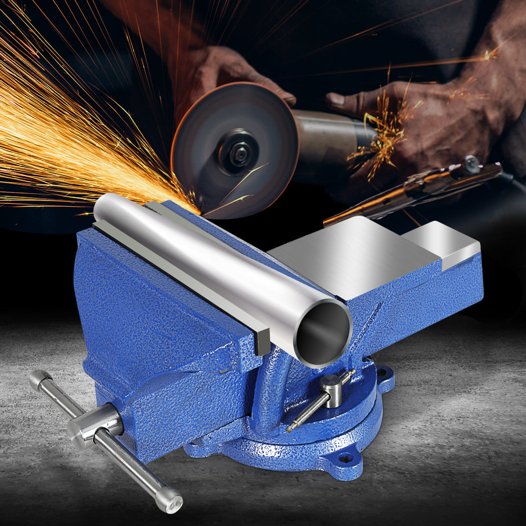 Traderight 8" Bench Vice Anvil Swivel 200Mm