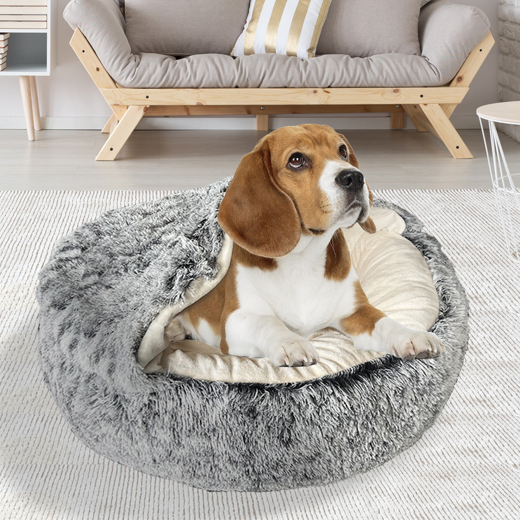 Pawz Pet Dog Calming Bed Warm Soft Plush M Medium