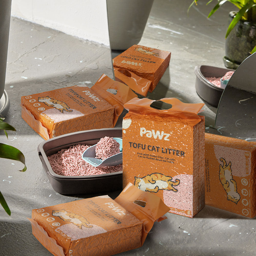 Pawz 2.5Kg Tofu Cat Litter Clumping Peach
