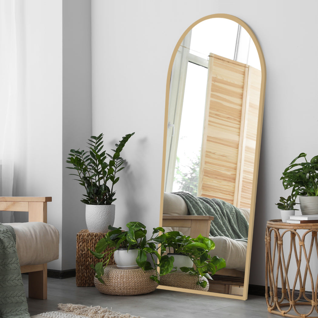 Floor Mirror Full Length Mirrors 1.8M Gold