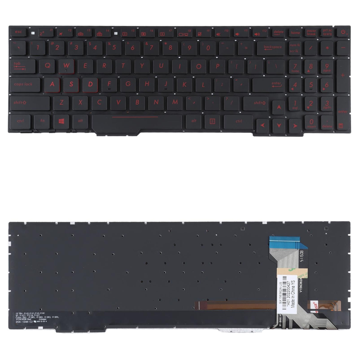Us Version Backlit Keyboard For Asus Gl553vw Zx53v Fx53vd Zx553 Fx753 Gl753