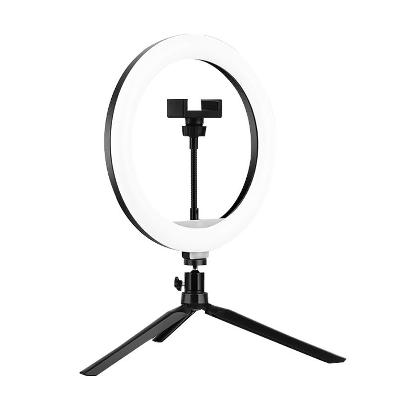 Ten Led Fill Light Tripod With Phone Clamp For Photography And Video