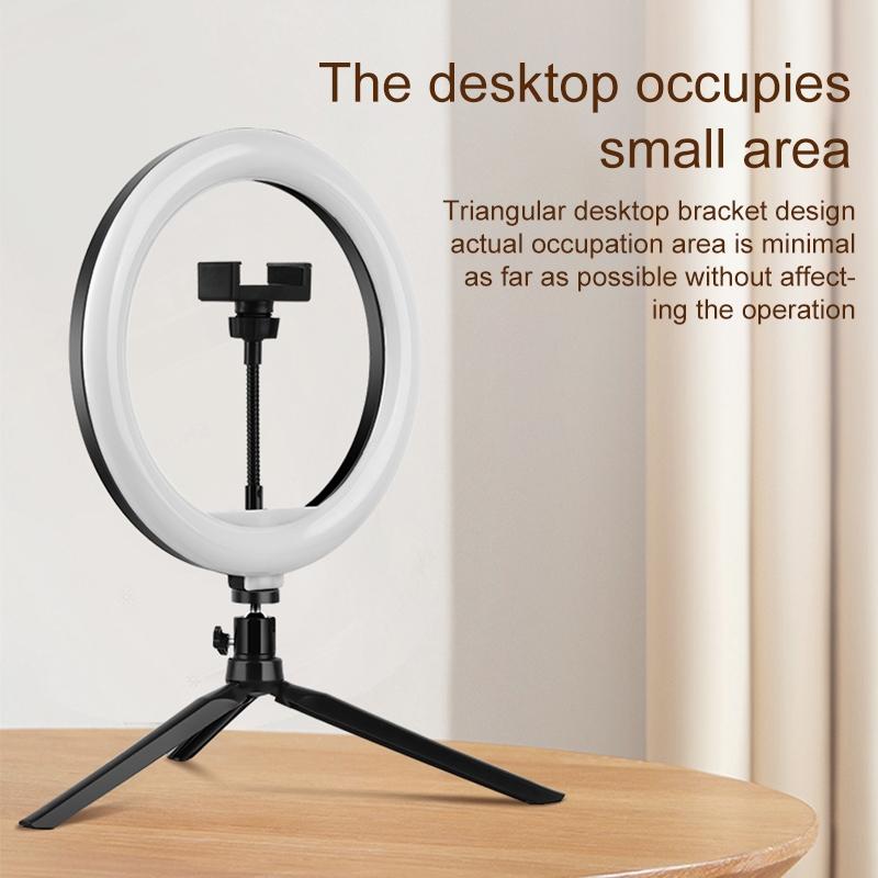 Ten Led Fill Light Tripod With Phone Clamp For Photography And Video