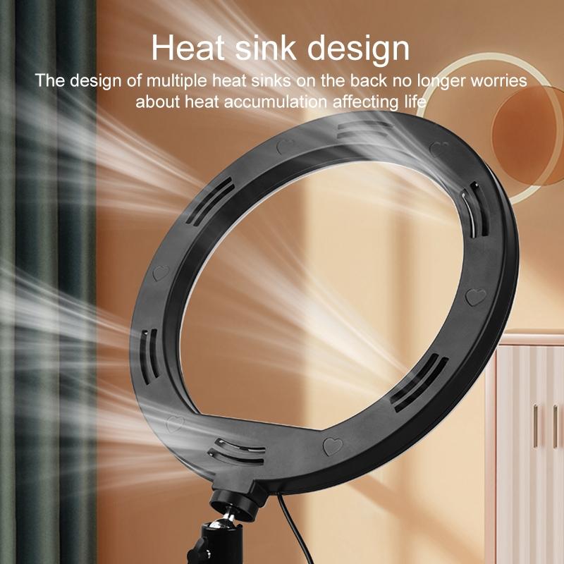 Ten Led Fill Light Tripod With Phone Clamp For Photography And Video