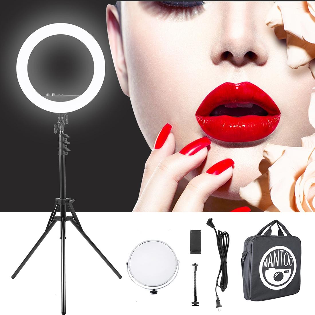 12 Inch Two Colour Dimmable Ring Fill Light With Tripod 28W 100 240V
