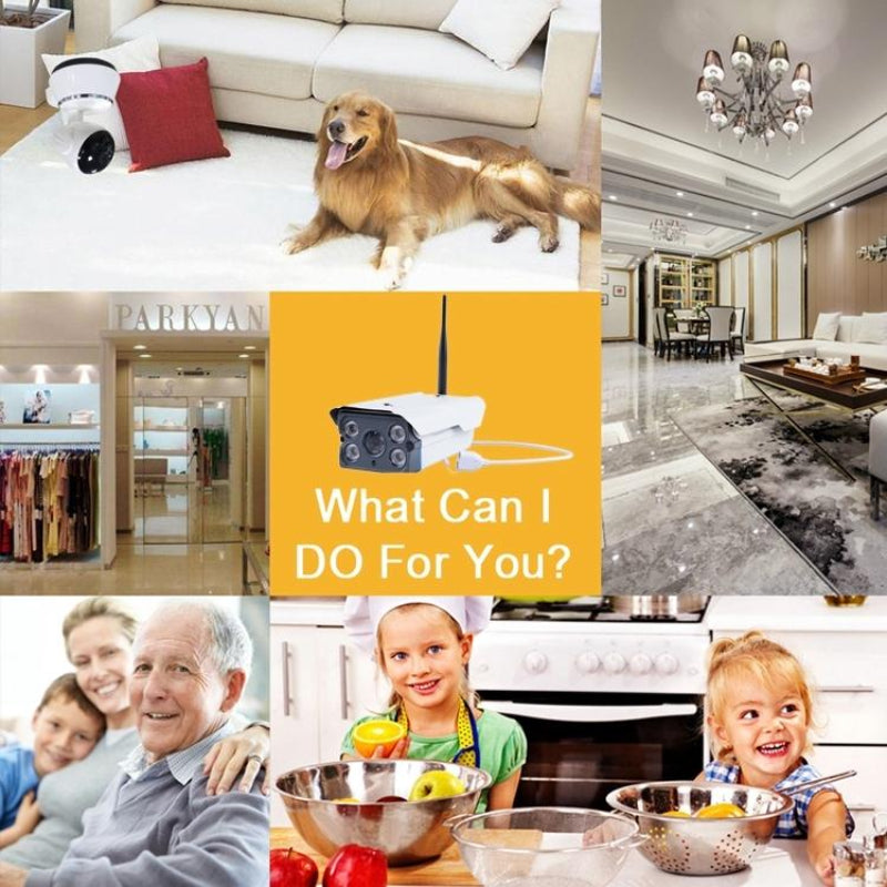 Smart Wireless Wifi Security Camera With Motion Detection And Night Vision Home Surveillance