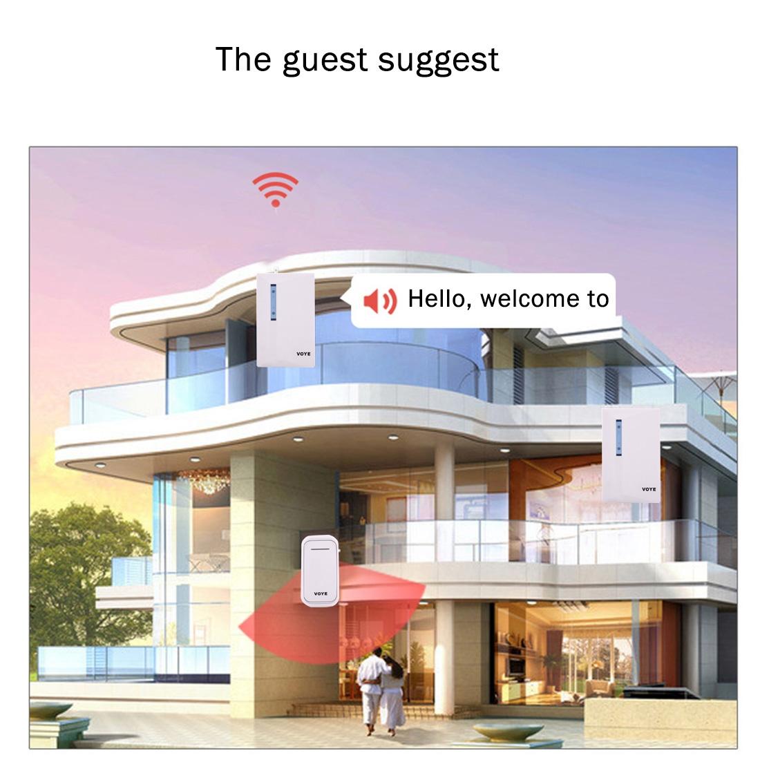 120M Range Smart Wireless Doorbell With Dual Receiver For Convenient Alerts