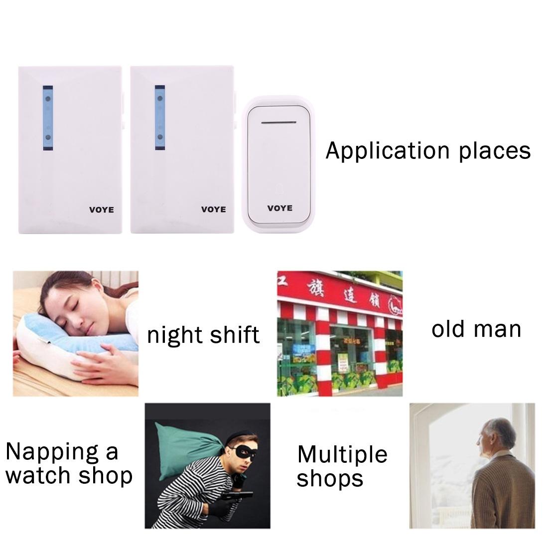 120M Range Smart Wireless Doorbell With Dual Receiver For Convenient Alerts